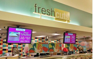 grocery store digital signage